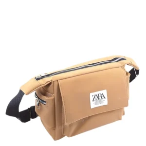 Zara sports and shower bag (ZARA) – light brown, side view