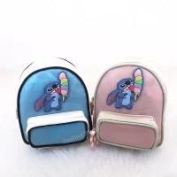 کوله پشتی بچه‌گانه طرح استیچ در رنگ‌های صورتی و آبی، مناسب کودکان از فروشگاه فشن بگ نما از جلو